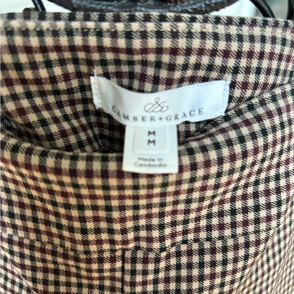 RW&Co, Cambridge Grace, jagging, women’s size, M, in burgundy, black & tan check - Picture 4 of 4